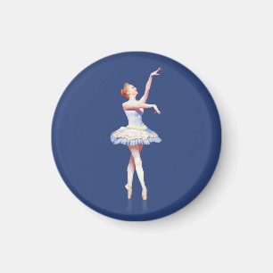 Ballerina On Pointe Customizable Magnet