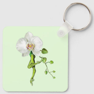 Ballerina Orchid Ballet Dancer Keychain