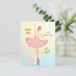 Ballerina Painting Greeting Card Personalize it