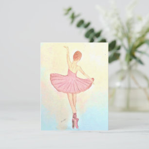 Ballerina Painting Greeting Card Personalize it