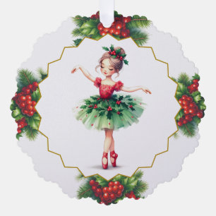 Ballerina Paper Ornament Card