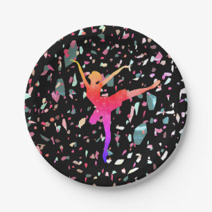 Ballerina Paper Plate