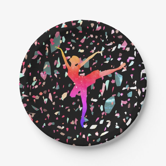 Ballerina Paper Plate (Front)