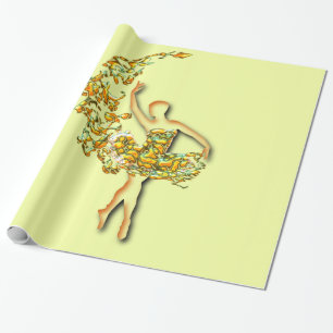 Ballerina Papier à envelopper Cadeau Ballet Danseu