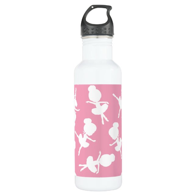 Ballerina Pattern, Ballet Girls, Ballet Dance 710 Ml Water Bottle (Front)
