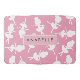 Ballerina Pattern, Ballet Girls, Dance, Your Name Bath Mat
