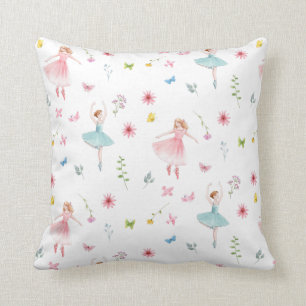 Ballerina Pattern   Throw Pillow