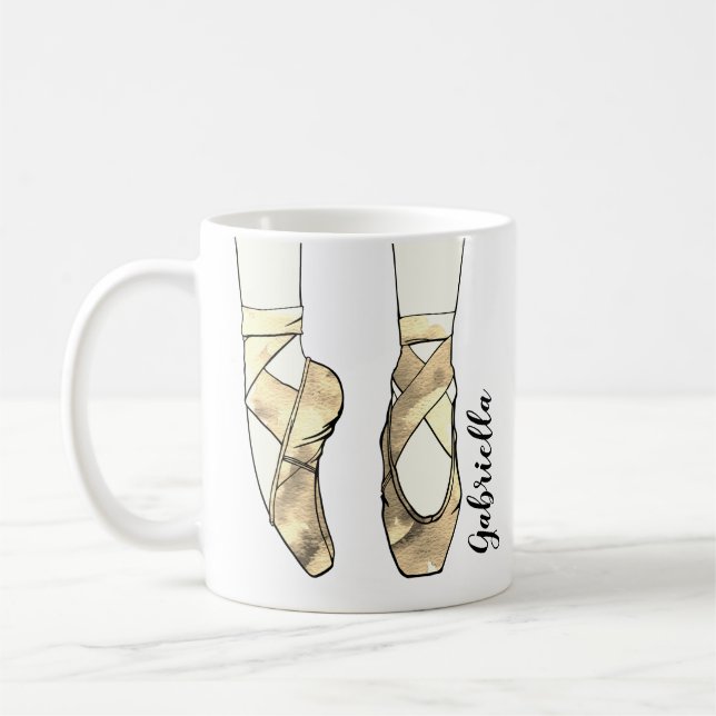 Ballerina Personalized Ballet Coffee Mug (Left)