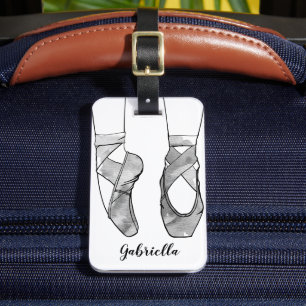 Ballerina Personalized Ballet Luggage Tag