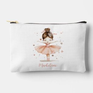 Ballerina Personalized Name Girly Accessory Pouch