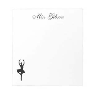 Ballerina Personalized Notepad
