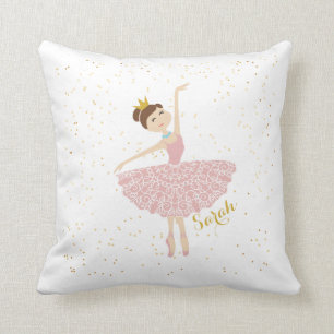 ballerina personalized throw pillow