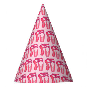 Ballerina Pink Ballet Dance Pointe Toe Shoes Party Hat