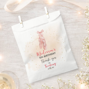 Ballerina Pink Ballet Slippers favour Bag