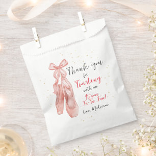 Ballerina Pink Ballet Slippers Favour Bag