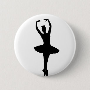 BALLERINA PIROUETTE EN POINTE (Ballet Dancer) ~ 2 Inch Round Button