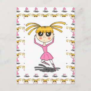 Ballerina Postcard