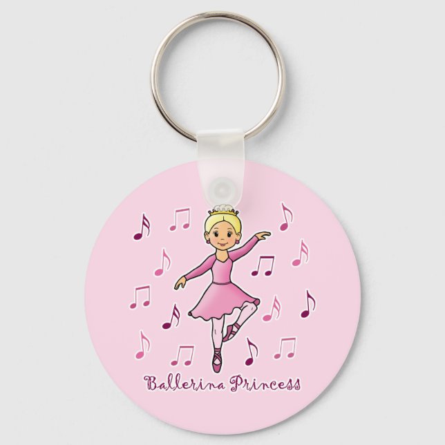 Ballerina Princess Keychain (Front)