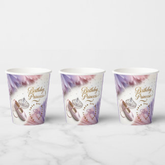 Ballerina Princess Party - Twirl into Magic! Paper Cups