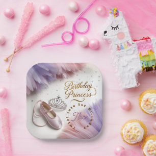 Ballerina Princess Party - Twirl into Magic! Paper Plate