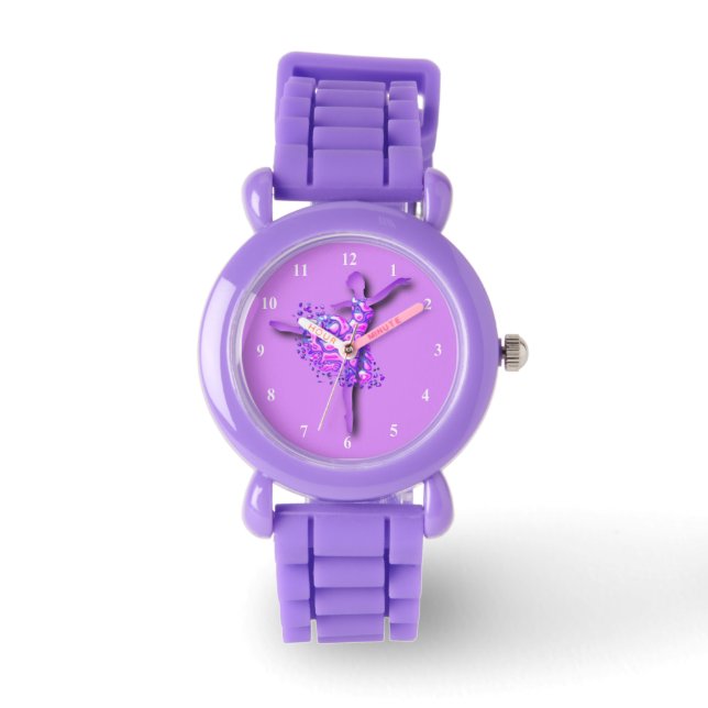 Ballerina Purple Watch Ballet Dancer Woman (Front)