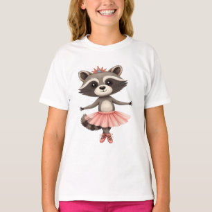 Ballerina Raccoon Ballet Dance  Plié, Chassé, Jett T-Shirt