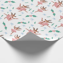 Ballerina Reindeer and Bows Christmas
