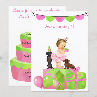 Ballerina rose Ballerina Dachshund Invitation de l