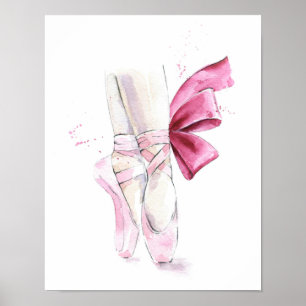 Ballerina Shoes Ballet Slippers Poster