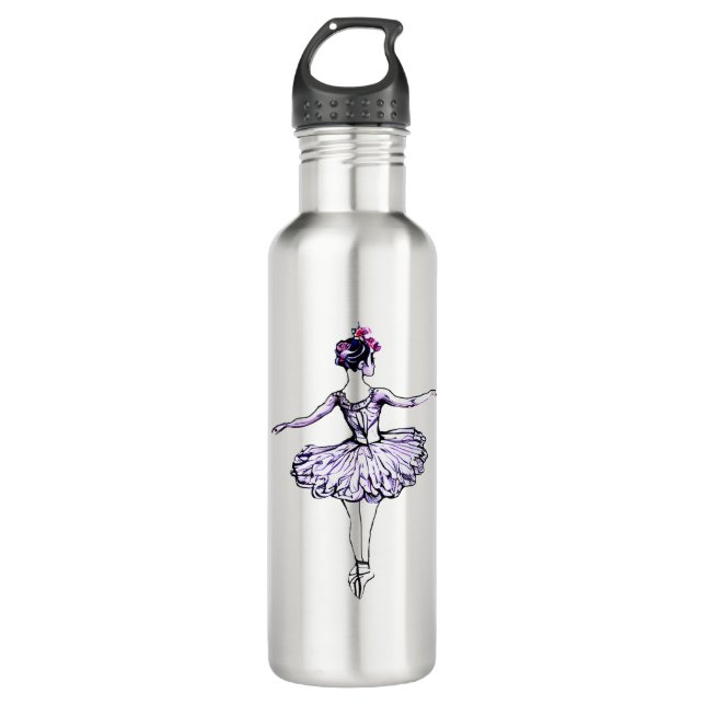 Ballerina Silhouette 710 Ml Water Bottle (Front)