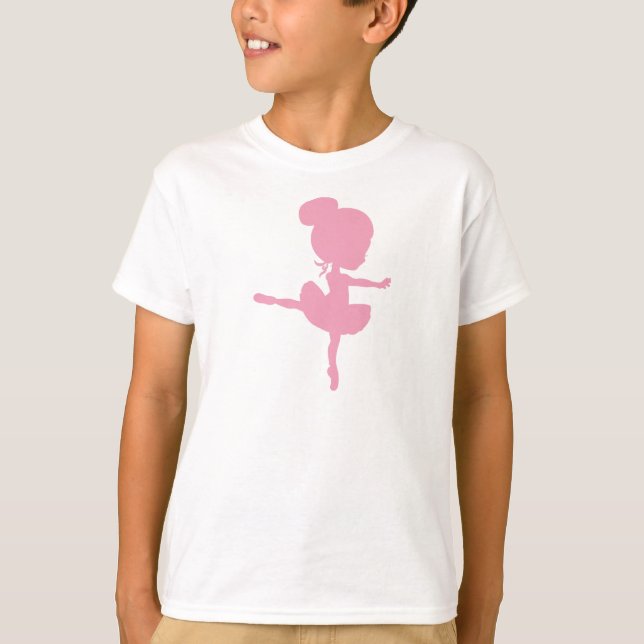 Ballerina Silhouette, Ballet Girl, Ballet Dance  T-Shirt (Front)