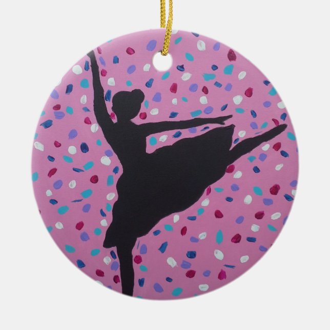 Ballerina Silhouette Ornament (Front)
