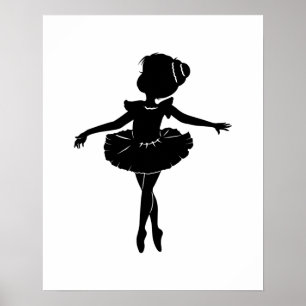 Ballerina Silhouette Poster