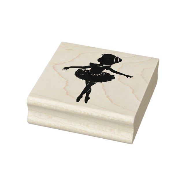 Ballerina Silhouette Rubber Stamp (Stamp)