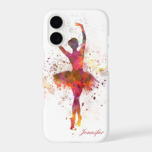 Ballerina Splatter Art Personalized Name Ballet