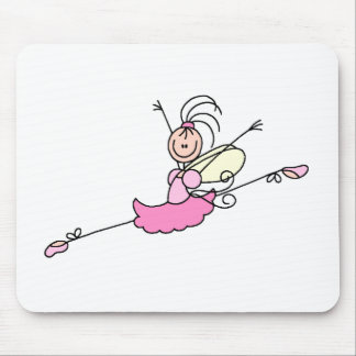 Ballerina Stick Figure One Mousepad