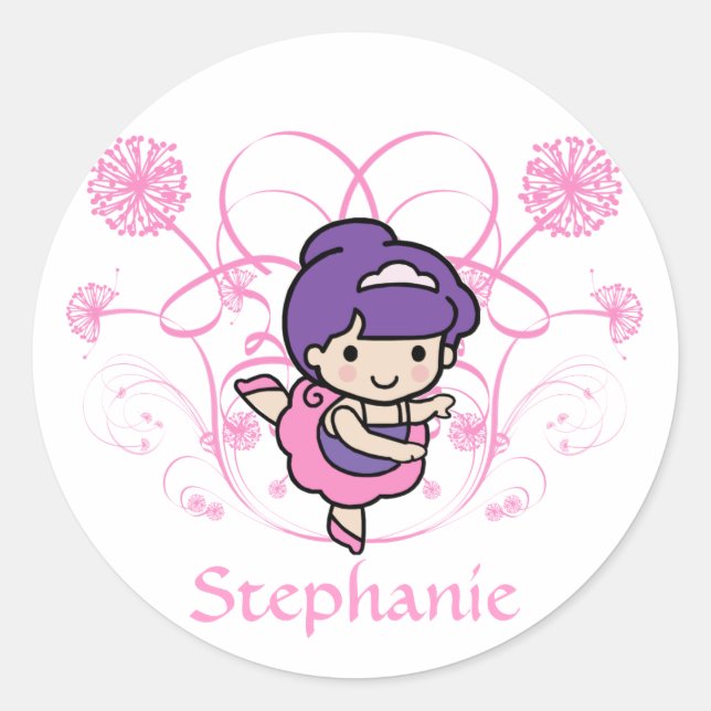 Ballerina Sticker Floral (Devant)