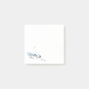 Ballerina Stretching in blue Tutu Post-it Notes