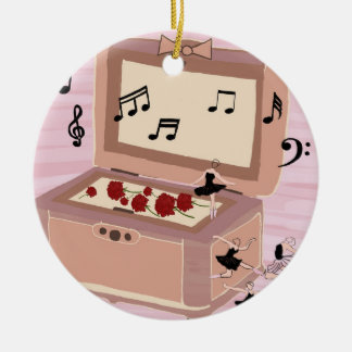 Ballerina Symphony in a Box - Ballerina Art Ceramic Ornament