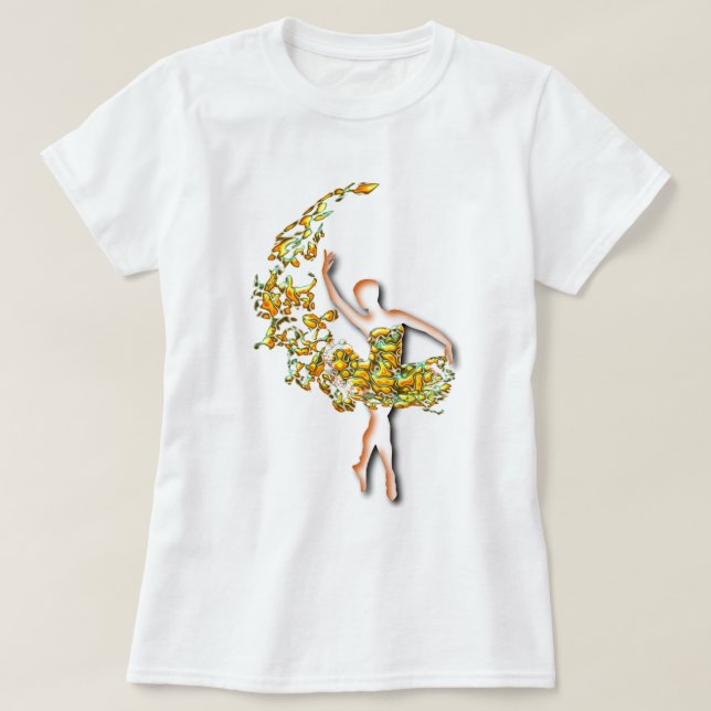 Ballerina T-Shirt Ballet Dancer Girl (Design Front)