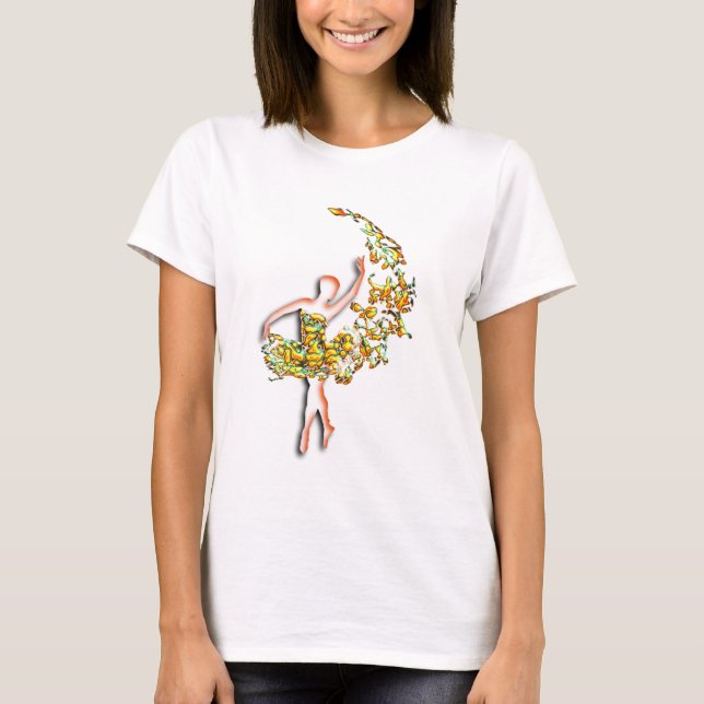 Ballerina T-Shirt Ballet Dancer Woman (Front)