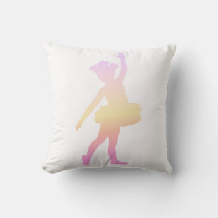 Ballerina throw pillow. pillow
