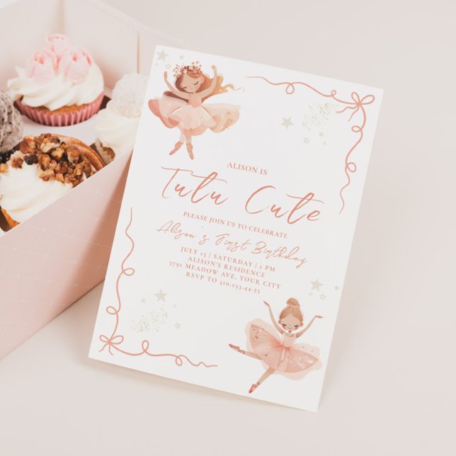 Ballerina Tutu 2nd Birthday Invitation (Creator Uploaded)