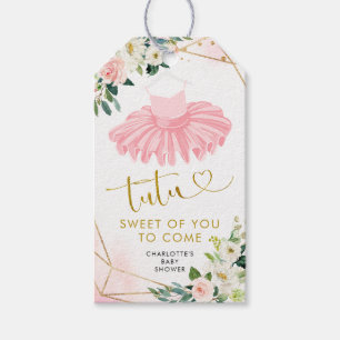 Ballerina Tutu Baby Shower Thank You Tag