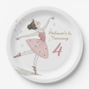 ballerina tutu Birthday Party Paper Plate