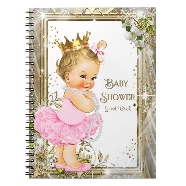 Ballerina Tutu Princess Baby shower Livre d'or (Devant)