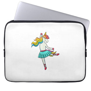 Ballerina Unicorn Dancing Ballet Dancer Tutu Dress Laptop Sleeve