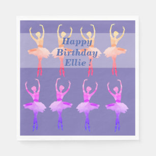 Ballerina Watercolor Art  Napkin