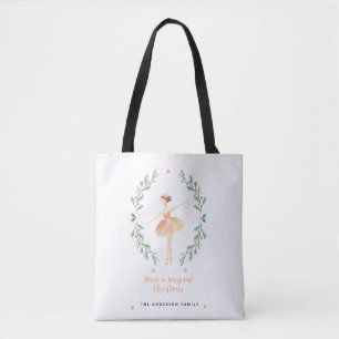ballerina watercolor botanical cute Christmas Tote Bag