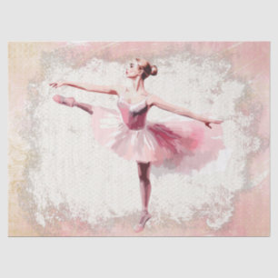 Ballerina Watercolor Decoupage Tissue Paper
